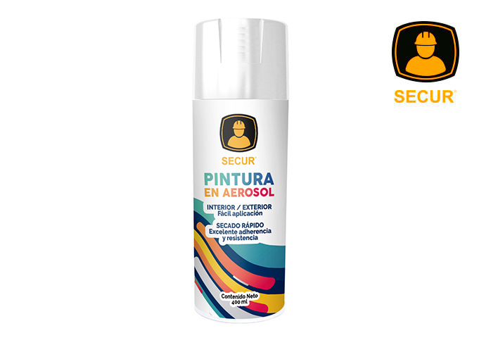 SECUR PINTURA SPRAY BLANCO MATE 400ML